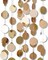 6 Pcs Glitter Champagne Gold Paper Circle Dots Garland – 52 Feet Party Hanging Bunting for Weddings, Bridal Showers, Baby Showers, Birthdays, Christmas, and Photo Backdrops